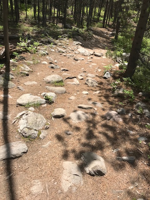 rocks on hike