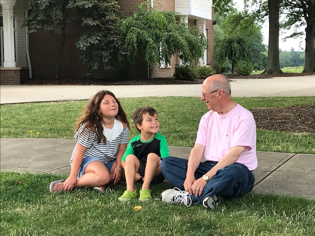 grandkids and dan